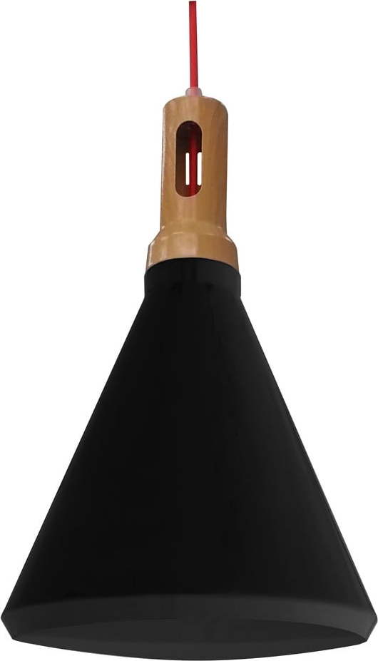 Černé závěsné svítidlo s kovovým stínidlem ø 26 cm Robinson – Candellux Lighting Candellux Lighting