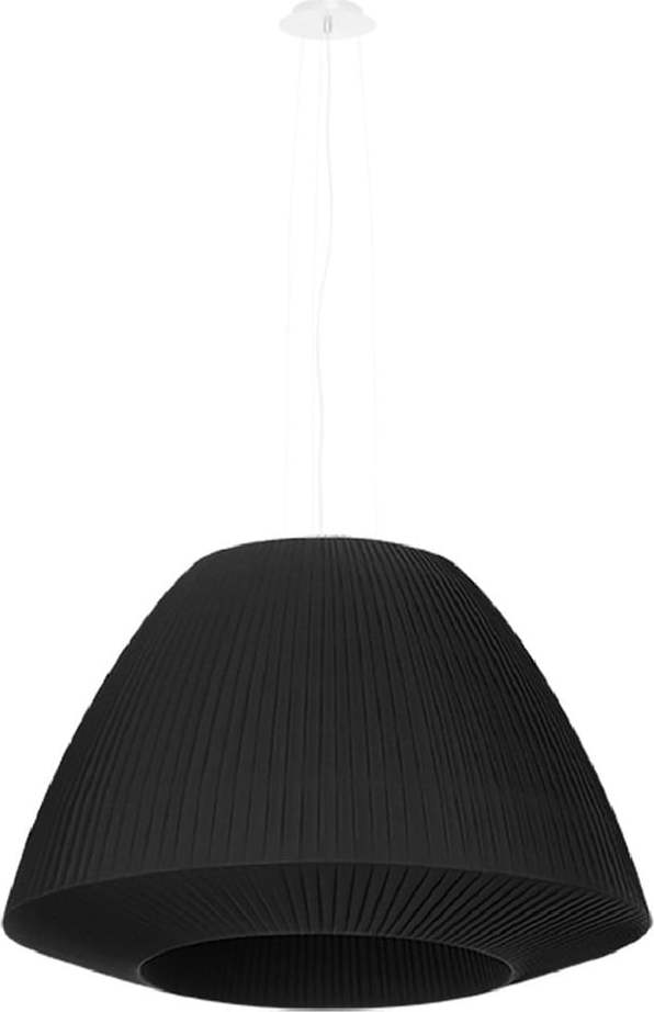Černé závěsné svítidlo se skleněným stínidlem ø 60 cm Soprano – Nice Lamps Nice Lamps
