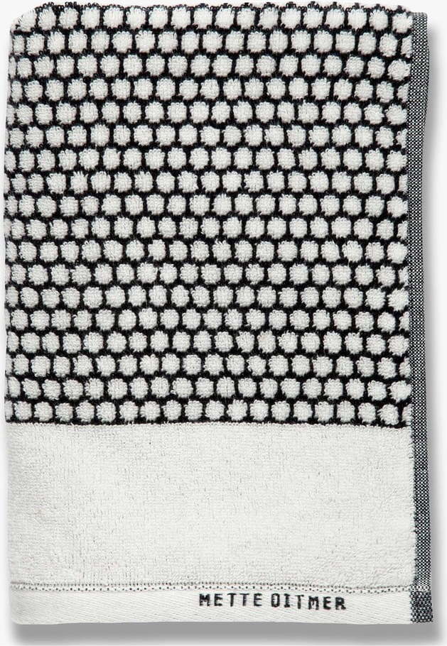 Černo-bílá bavlněná osuška 70x140 cm Grid – Mette Ditmer Denmark Mette Ditmer Denmark