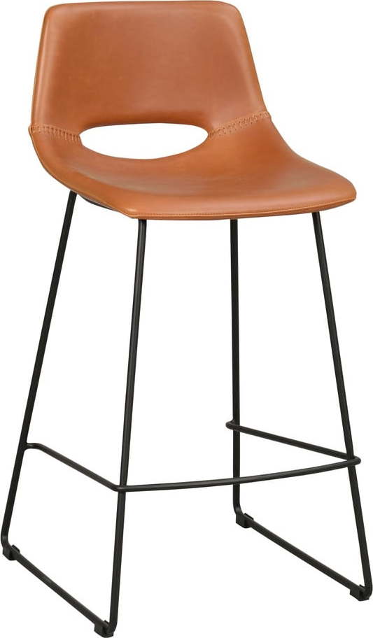 Koňakově hnědé barové židle v sadě 2 ks 89 cm Manning - Rowico Rowico