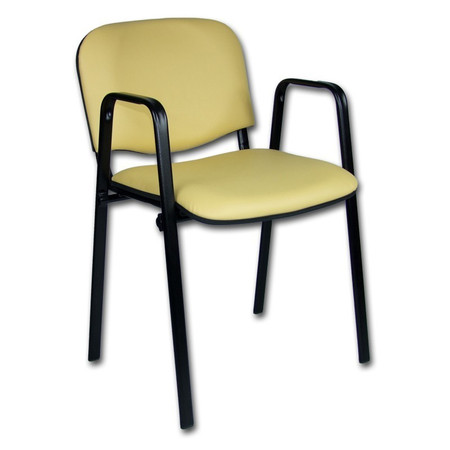 Konferenční židle ISO eko-kůže s područkami Béžová D9 EKO Mazur