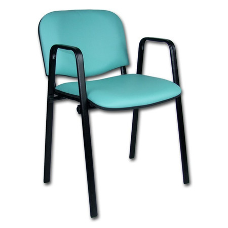 Konferenční židle ISO eko-kůže s područkami Zelinkavá D7 EKO Mazur