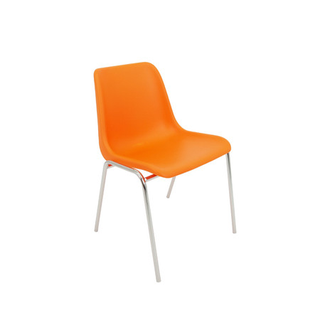 Konferenční židle Maxi chrom Oranžová Mazur