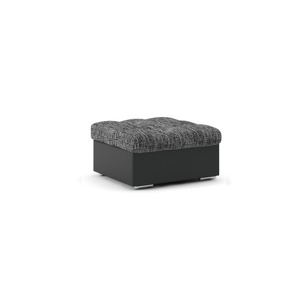 Podnožka VEGAS Tmavě šedá/černá eko-kůže SG-nábytek