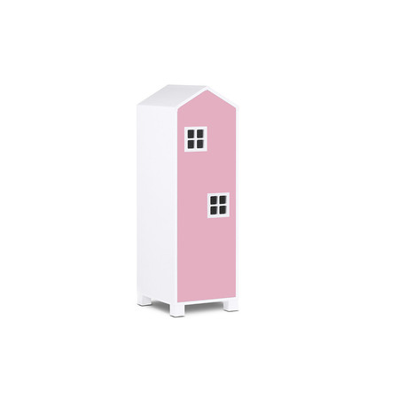 Regál MIRUM 08 - bílá/růžová SG-nábytek