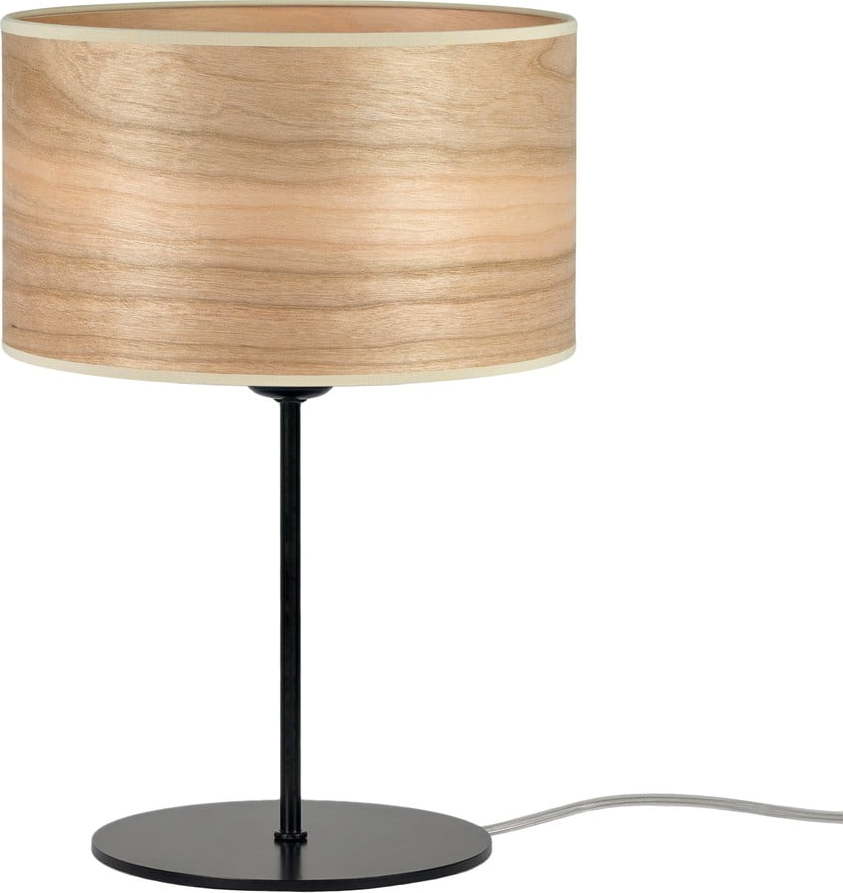 Světle hnědá stolní lampa z přírodní dýhy Sotto Luce Tsuri S