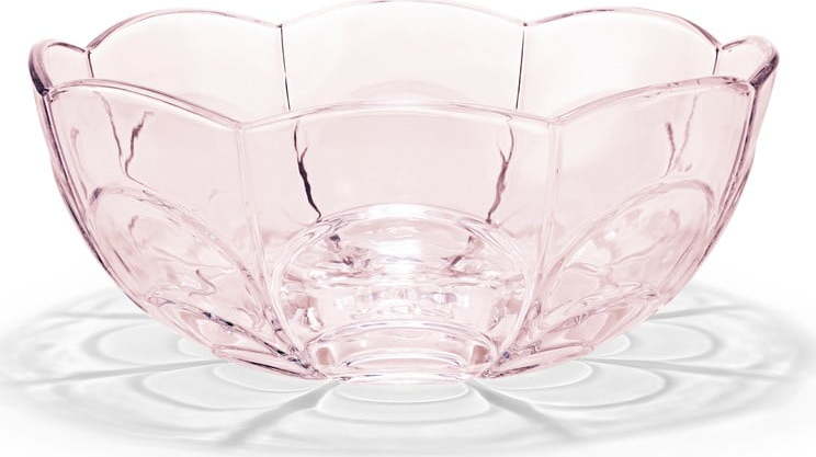 Světle růžová skleněná miska ø 23 cm Lily – Holmegaard Holmegaard