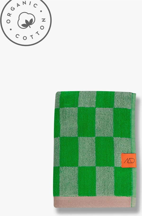 Zelené ručníky z bio bavlny v sadě 2 ks 40x55 cm Retro – Mette Ditmer Denmark Mette Ditmer Denmark
