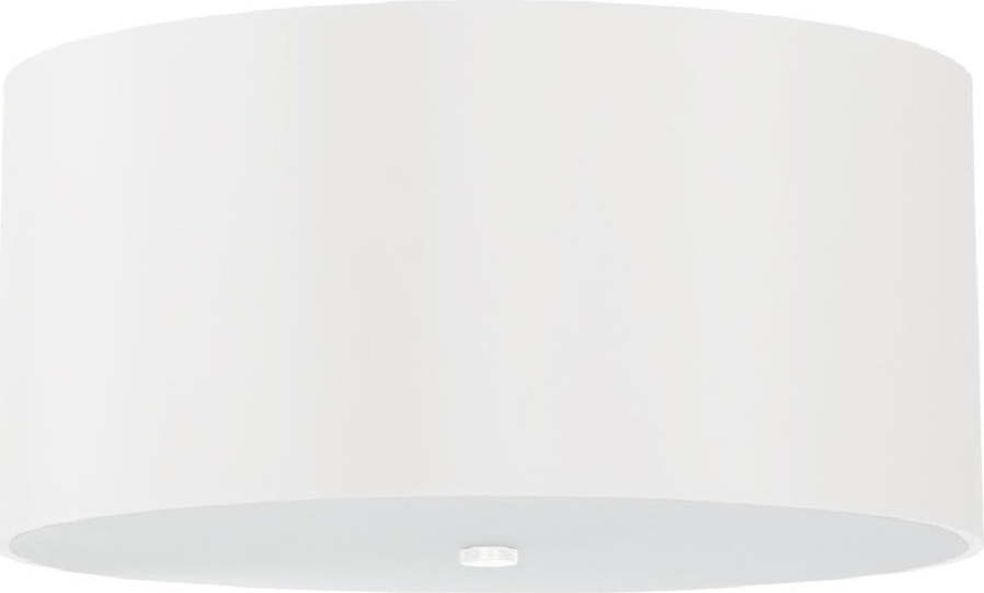 Bílé stropní svítidlo se skleněným stínidlem ø 50 cm Volta – Nice Lamps Nice Lamps