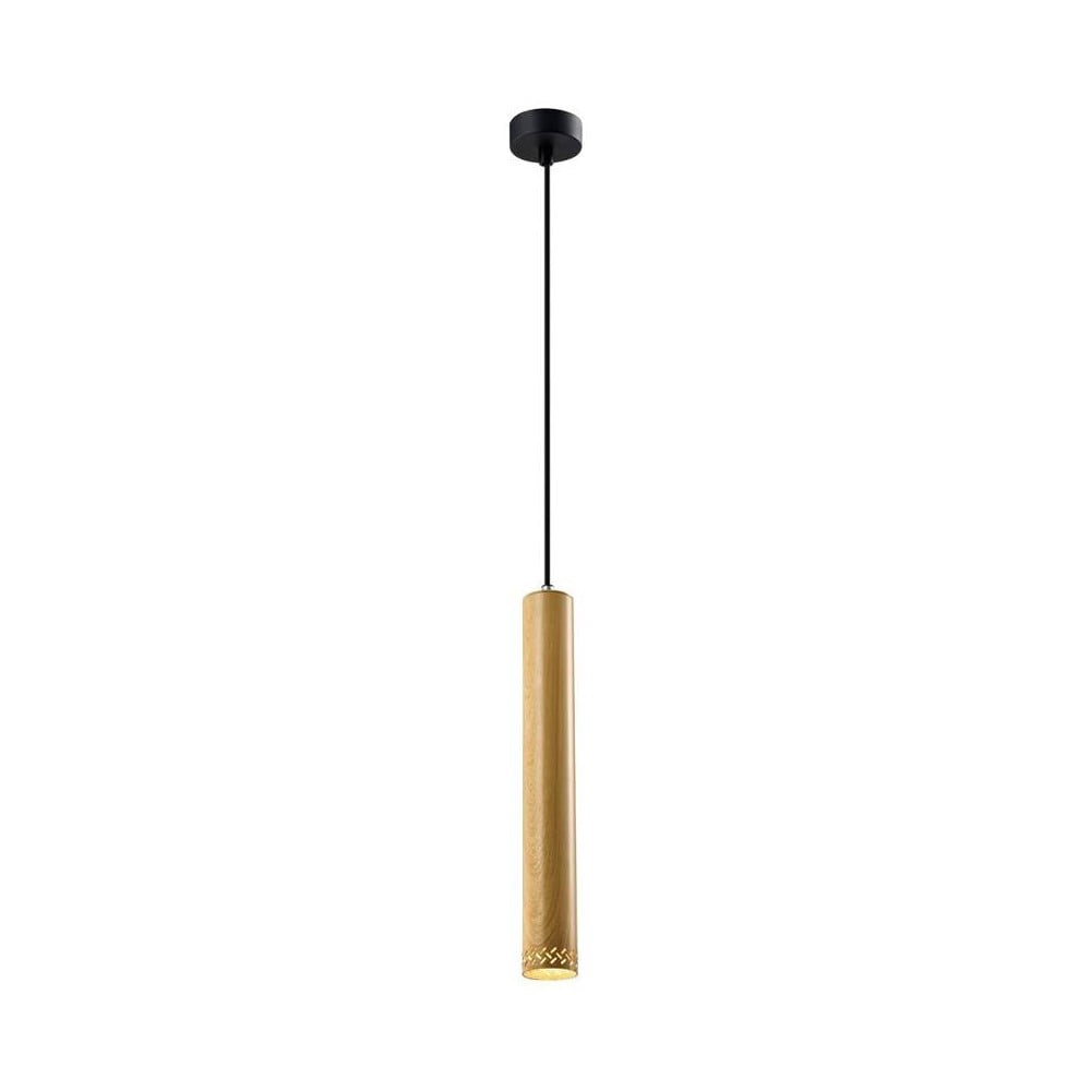 Černé závěsné svítidlo s kovovým stínidlem ø 7 cm Tubo – Candellux Lighting Candellux Lighting