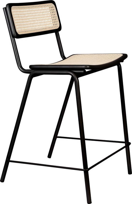 Černé/v přírodní barvě barové židle v sadě 2 ks 93