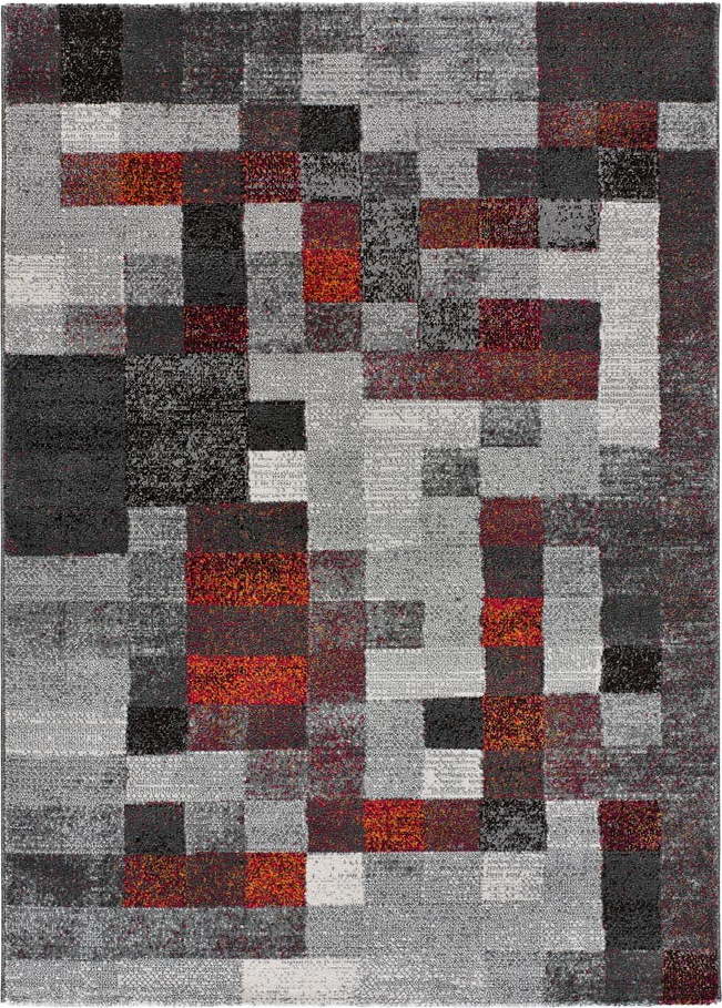 Červeno-šedý koberec 200x290 cm Fusion – Universal Universal