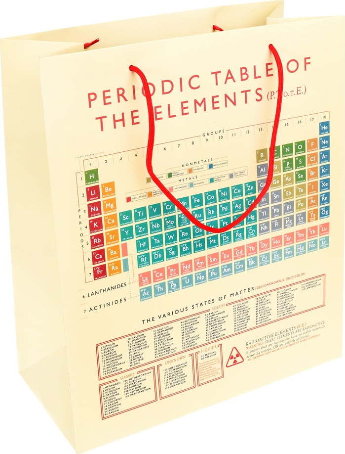 Dárková taška 19x23 cm Periodic Table – Rex London Rex London
