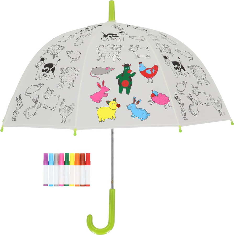 Dětský deštník Farm Animals – Esschert Design Esschert Design