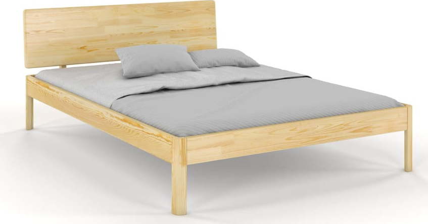 Dvoulůžková postel z borovicového dřeva 140x200 cm v přírodní barvě Ammer – Skandica SKANDICA