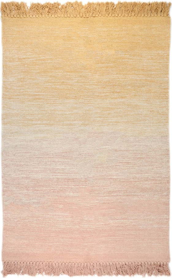 Oranžovo-růžový pratelný koberec 100x150 cm Kirthy – Nattiot Nattiot