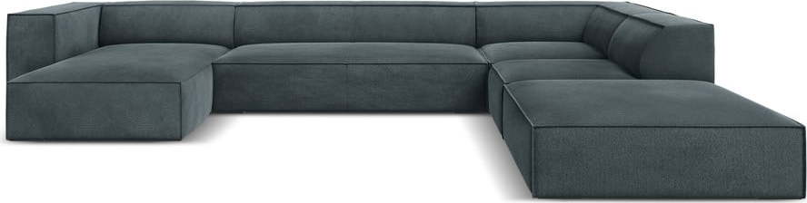 Rohová pohovka (pravý roh) v petrolejové/šedé barvě Madame – Windsor & Co Sofas Windsor & Co Sofas