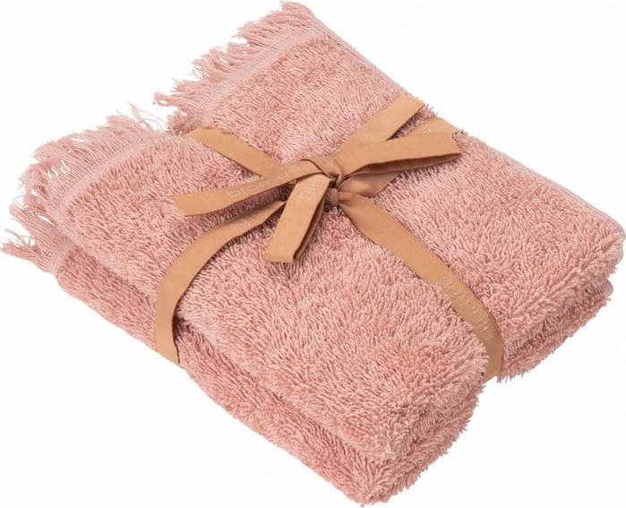 Růžové bavlněné ručníky v sadě 2 ks 30x50 cm FRINO – Blomus Blomus