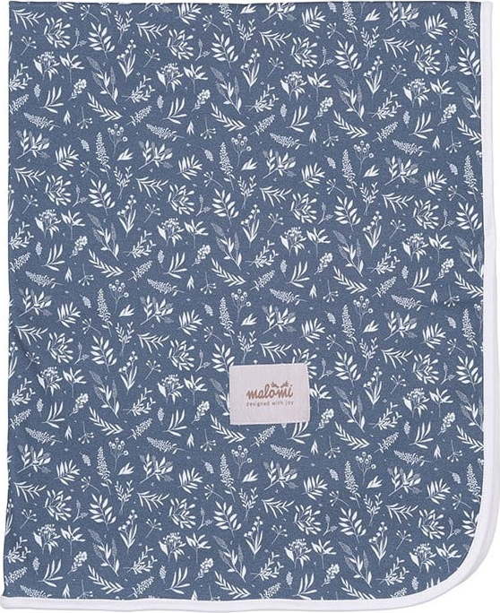 Tmavě modrá dětská deka z bio bavlny 110x140 cm Organic – Malomi Kids Malomi Kids