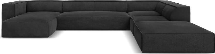 Tmavě šedá rohová pohovka (pravý roh) Madame – Windsor & Co Sofas Windsor & Co Sofas