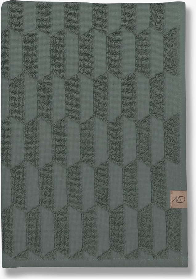 Tmavě zelené bavlněné ručníky v sadě 2 ks 35x55 cm Geo – Mette Ditmer Denmark Mette Ditmer Denmark