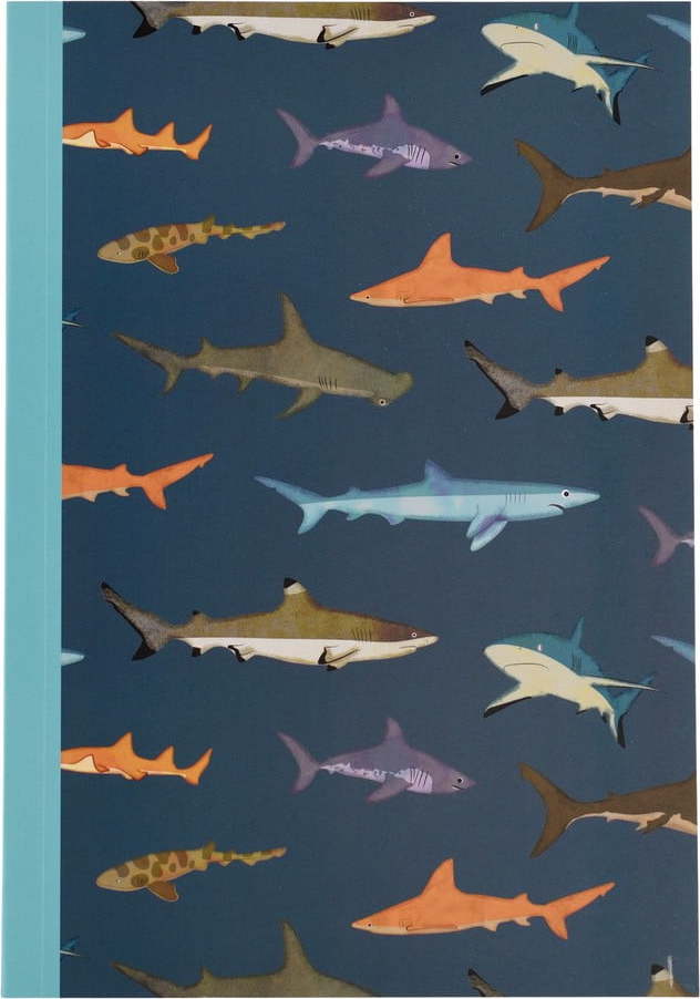 Zápisník 60 stránek formát A5 Sharks – Rex London Rex London