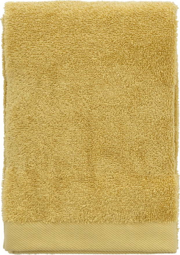 Žlutý ručník z bio bavlny 50x100 cm Comfort – Södahl Södahl