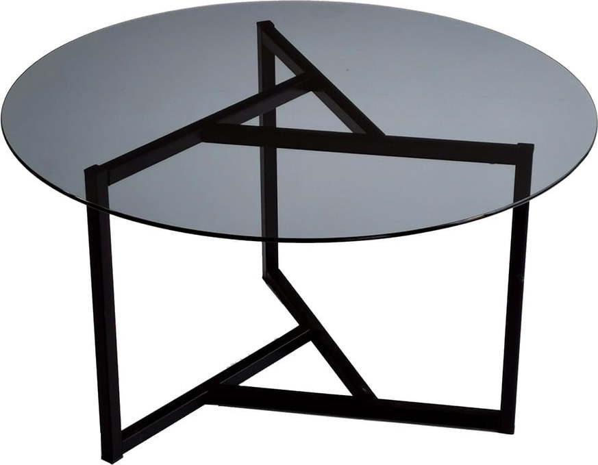 Černý kulatý konferenční stolek ø 75 cm Trio – Neostill Neostill