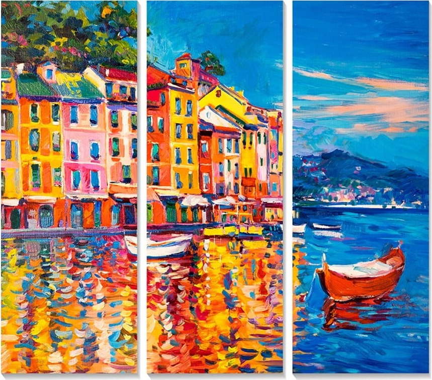 Obrazy v sadě 3 ks 20x50 cm Italy – Wallity Wallity