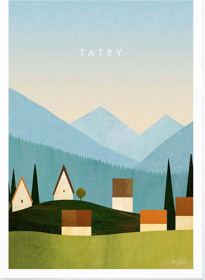 Plakát 50x70 cm Tatry – Travelposter Travelposter
