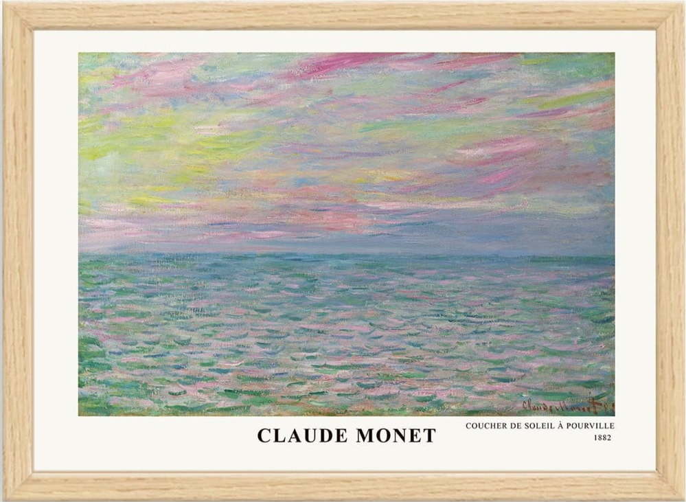 Plakát v rámu 45x35 cm Claude Monet – Wallity Wallity