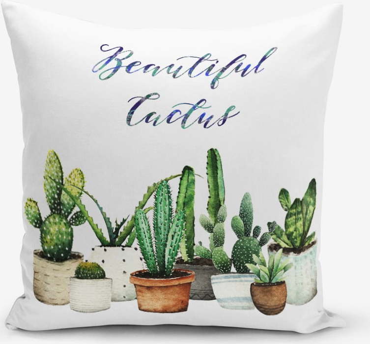 Povlak na polštář s příměsí bavlny Minimalist Cushion Covers Polly