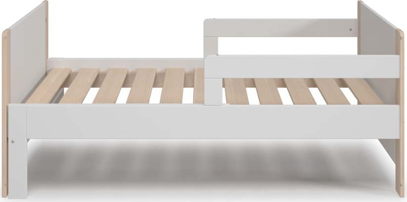 Bílá/přírodní rostoucí dětská postel 90x140 cm Willi – Marckeric Marckeric