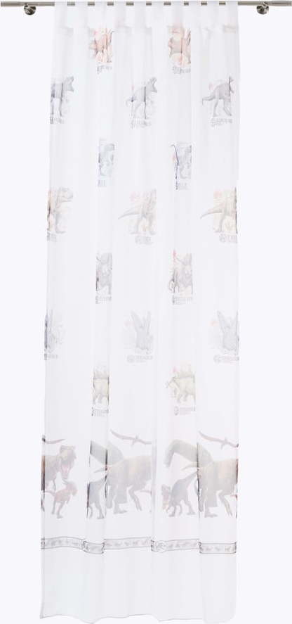 Dětská záclona 140x245 cm Jurassic – Mendola Fabrics Mendola Fabrics