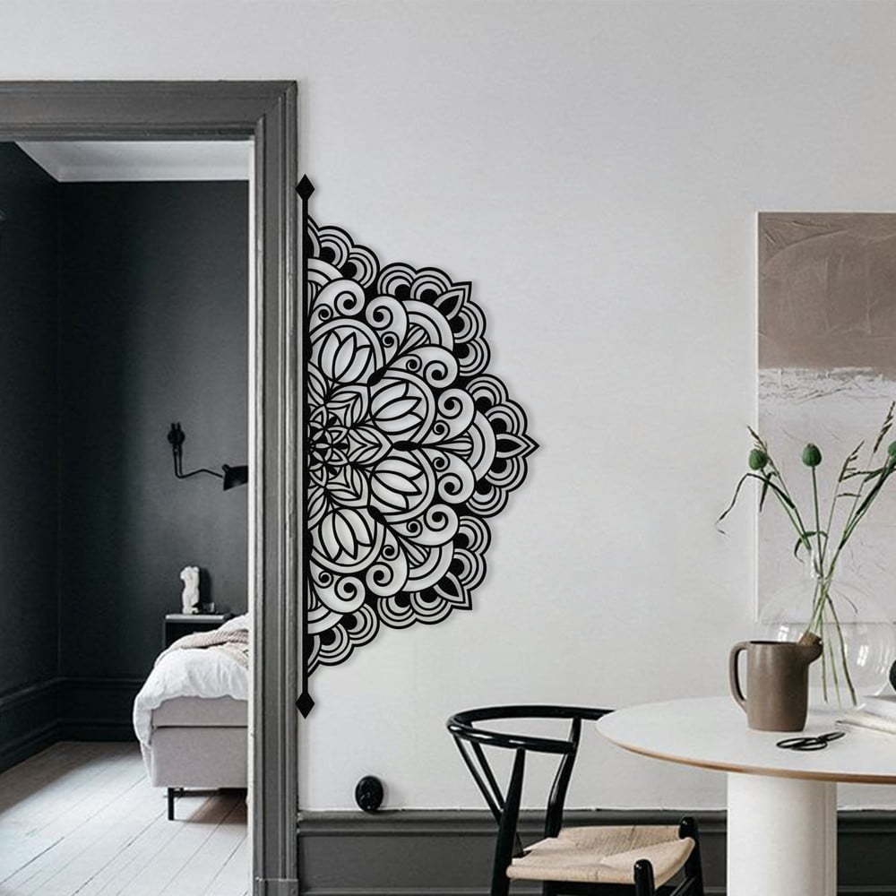 Kovová nástěnná dekorace 160x70 cm Mandala – Wallity Wallity