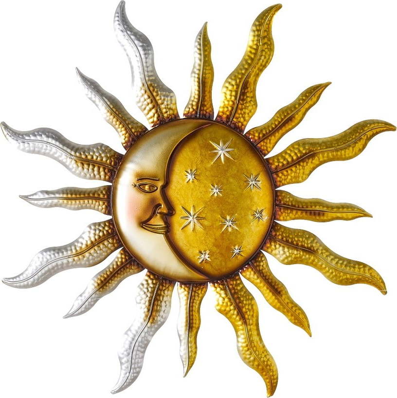 Kovová nástěnná dekorace Moon & Sun – Casa Selección Casa Selección