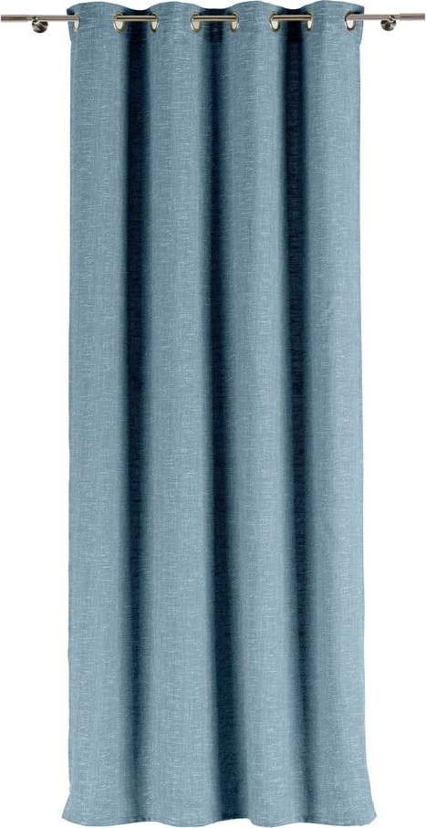 Modrý závěs 140x245 cm Riva – Mendola Fabrics Mendola Fabrics