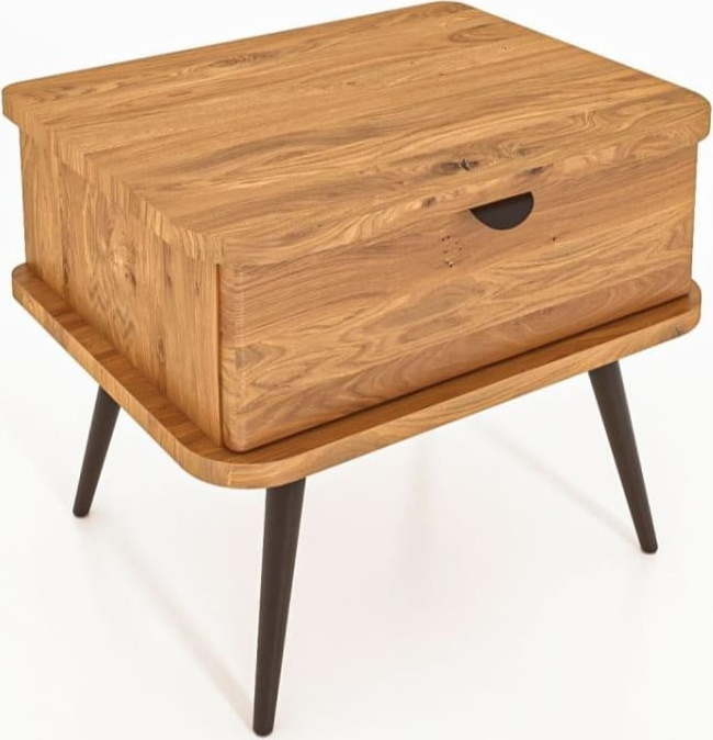 Noční stolek z dubového dřeva v přírodní barvě Kula – The Beds The Beds