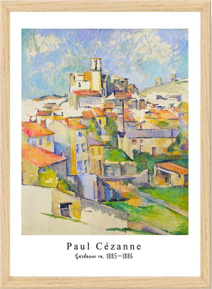 Plakát v rámu 35x45 cm Paul Cézanne – Wallity Wallity