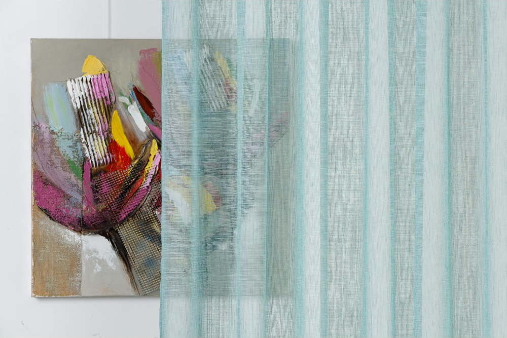 Záclona v mentolové barvě 140x260 cm Teatro – Mendola Fabrics Mendola Fabrics