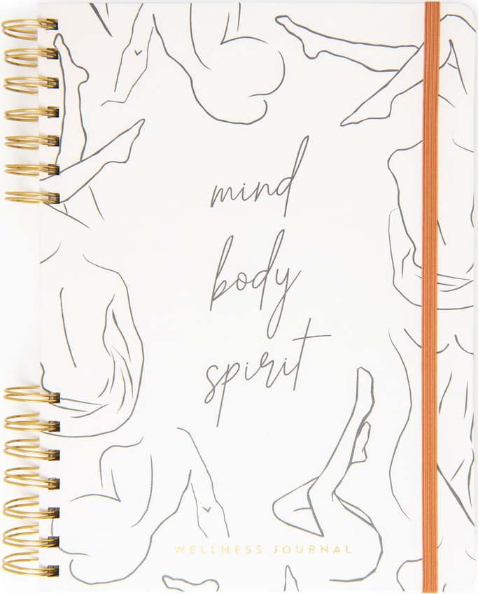 Zápisník 200 stránek formát A4 Mind Body Spirit – DesignWorks Ink DesignWorks Ink