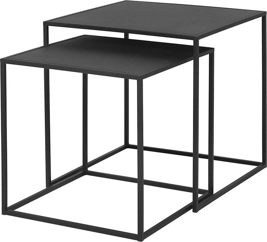 Černé kovové konferenční stolky v sadě 2 ks 40x40 cm Fera – Blomus Blomus