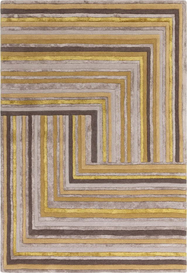 Okrově žlutý vlněný koberec 120x170 cm Network Gold – Asiatic Carpets Asiatic Carpets