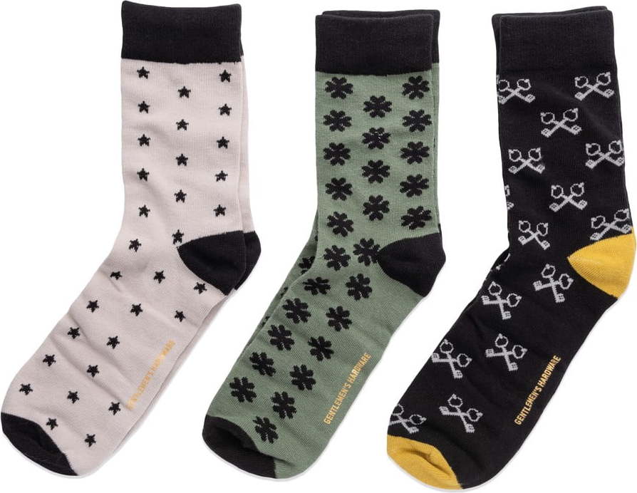 Pánské ponožky velikost 41-45 sada 3 párů Lucky – Gentlemen's Hardware Gentlemen's Hardware