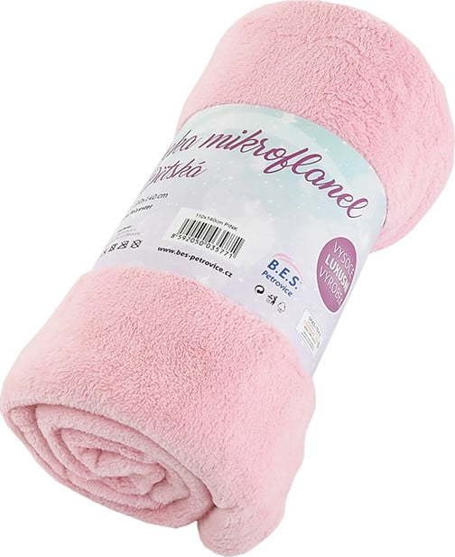 Růžová dětská deka z mikroplyše 110x140 cm Exclusive – B.E.S. B.E.S.