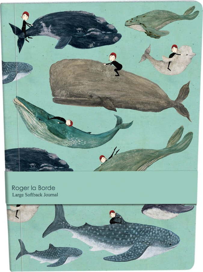 Zápisník 128 stránek Whale Song – Roger la Borde Roger la Borde