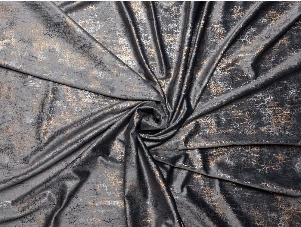 Antracitový závěs 140x260 cm Lhasa – Mendola Fabrics Mendola Fabrics