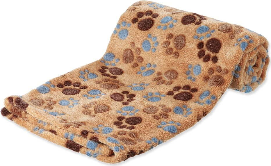 Béžová fleecová deka pro domácí mazlíčky 100x150 cm Trixie Laslo – Plaček Pet Products Plaček Pet Products