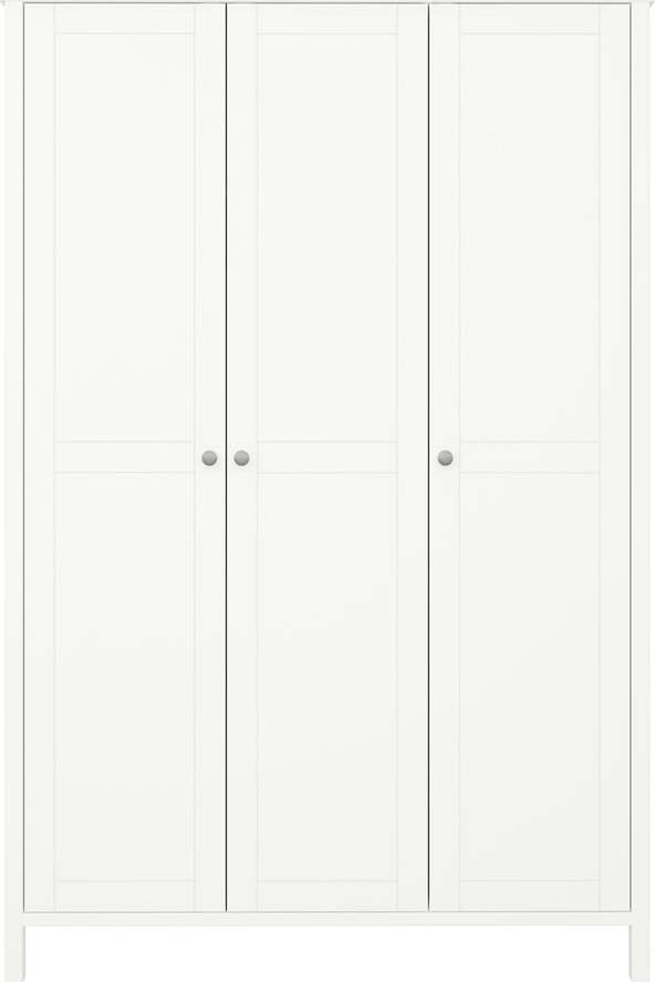 Bílá šatní skříň 129x195 cm Tromsö - Tvilum Tvilum