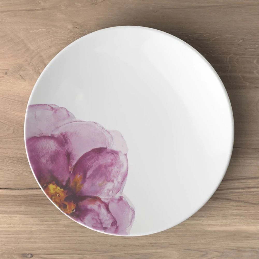 Bílo-růžový porcelánový talíř ø 21.2 cm Rose Garden - Villeroy&Boch Villeroy & boch
